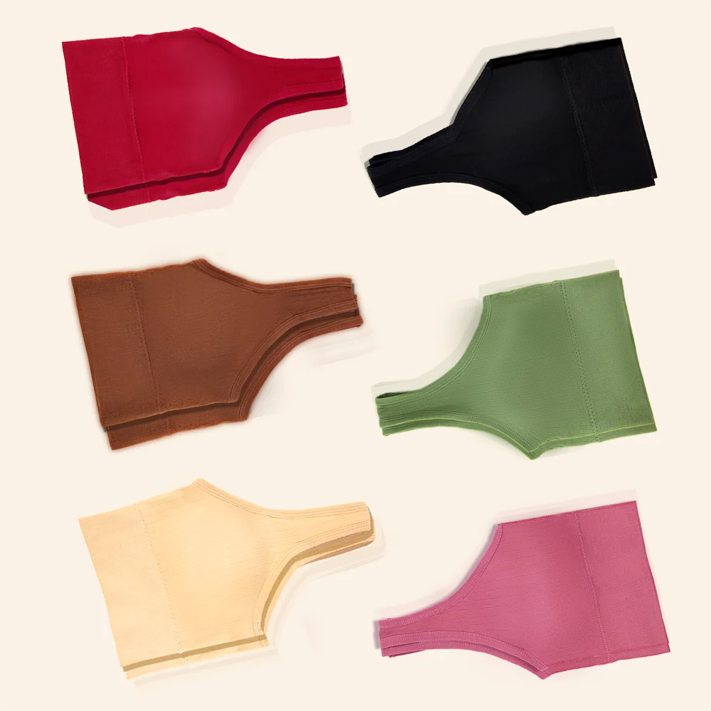 Kit com 3 Tops Hanes Femininos Sem Bojo Flat